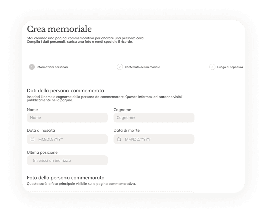 Step 2: Crea un memoriale