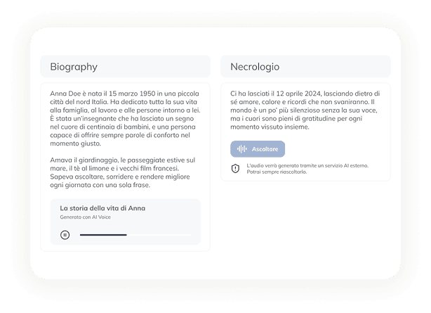 Voce Salvata chat interface